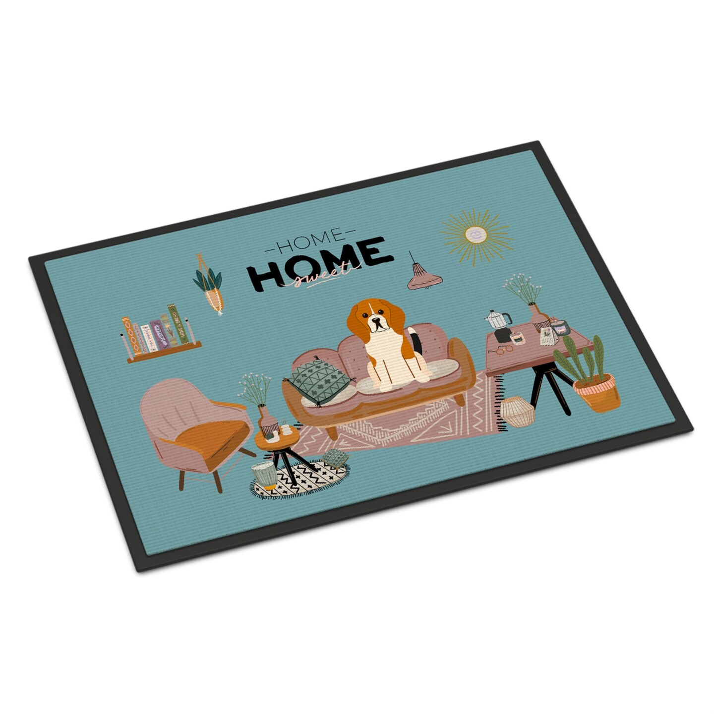 Tricolor Beagle Sweet Home Indoor or Outdoor Mat 24x36 CK7885JMAT