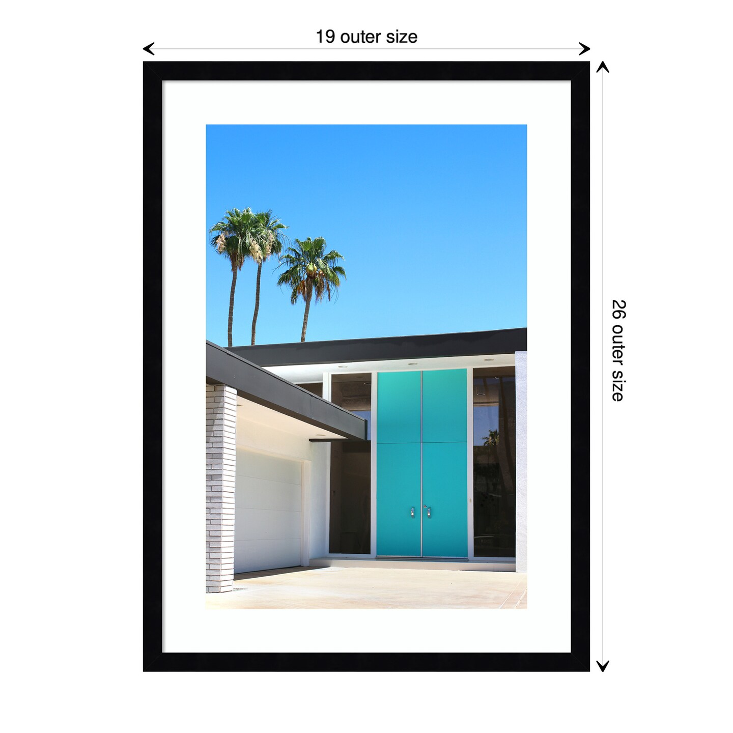 Palm Springs King by Rachel Dowd Wood Framed Wall Art Print Michaels