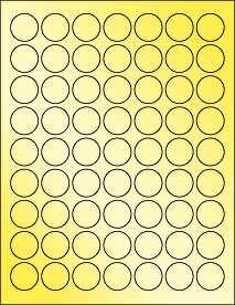 Gold Foil 1 Circle Stickers