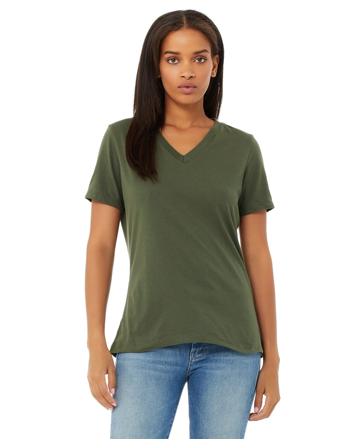 Bella canvas v neck womens deals