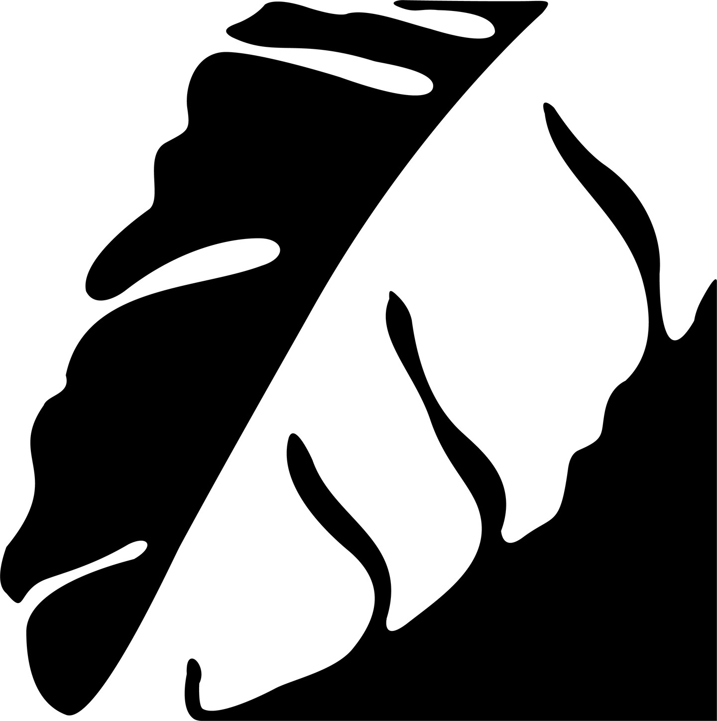 Graphic Leaf Embossing 12 x 12 Stencil | FS060 by Designer Stencils | Reusable Stencils for Painting |