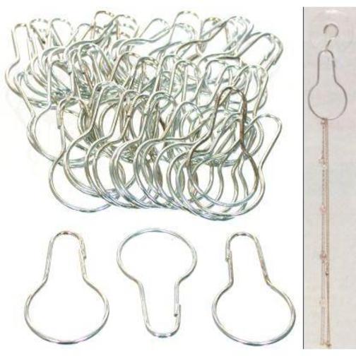 100 Chain Shower Curtain Hooks Sorting Organization Window Displays