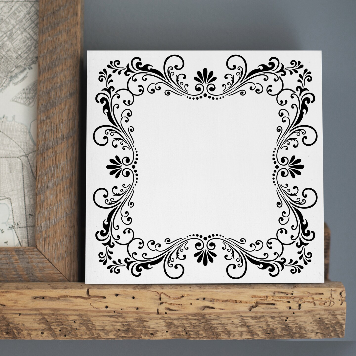 Fleur de Lis Embossing 12 x 12 Stencil Details Set | FS013 By Designer Stencils | Pattern Stencils |