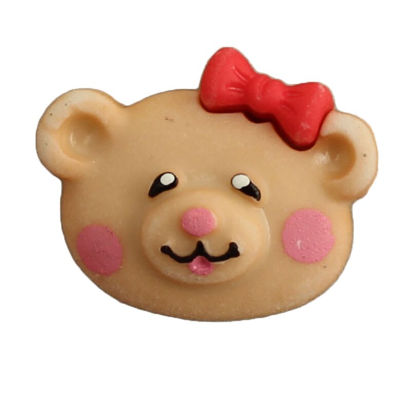 Buttons Galore and More 3D Bulk Buttons - Teddy Bear - 25 Buttons