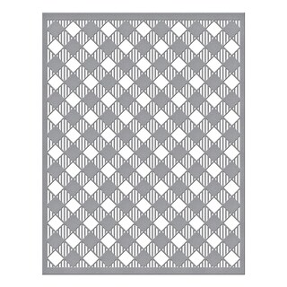 Spellbinders Buffalo Plaid Press Plate - Piastra Per Stampa Tipografica Da 11,4x14,6 Cm (Cheers To You Collection)