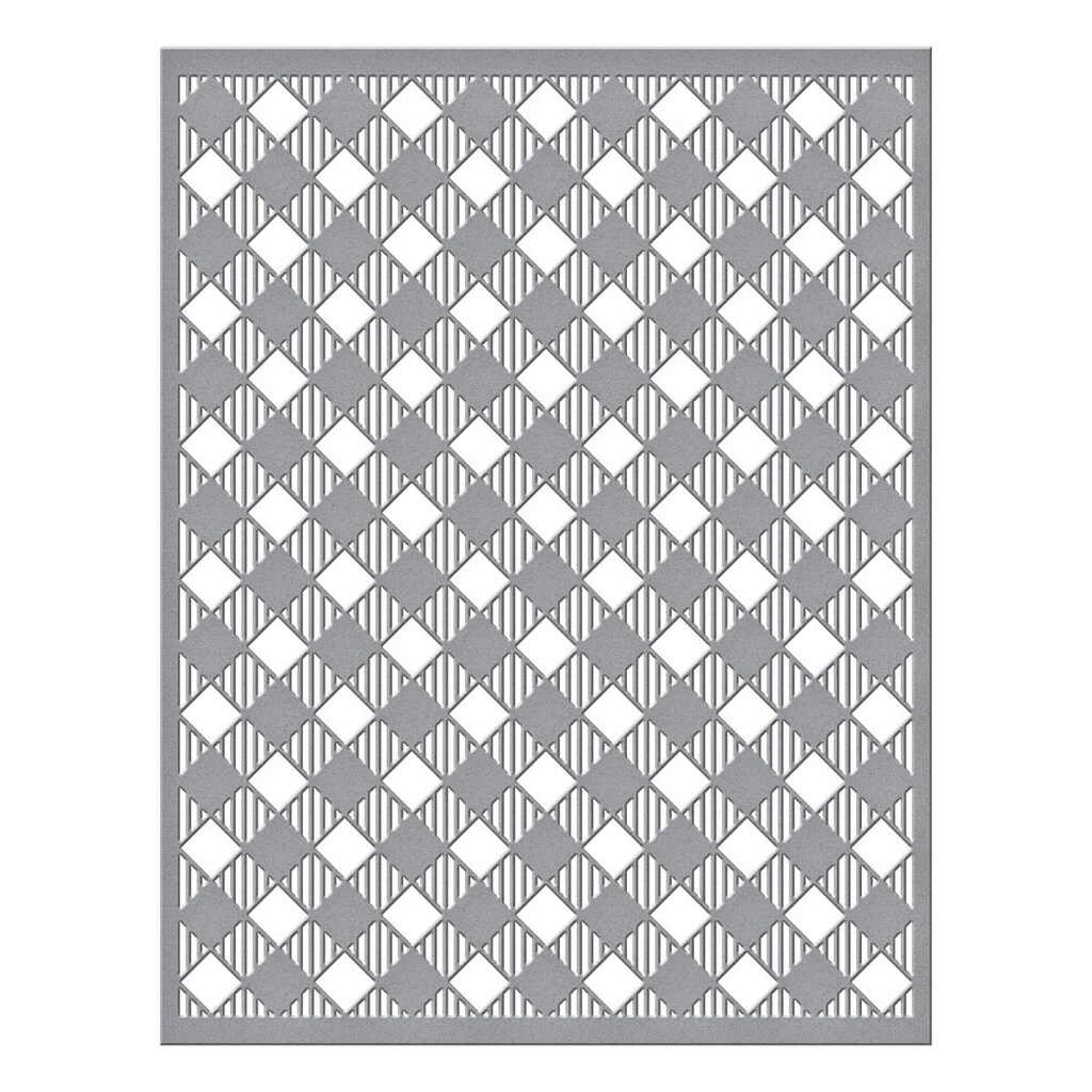 Spellbinders Buffalo Plaid Press Plate - Piastra Per Stampa Tipografica Da 11,4x14,6 Cm (Cheers To You Collection)