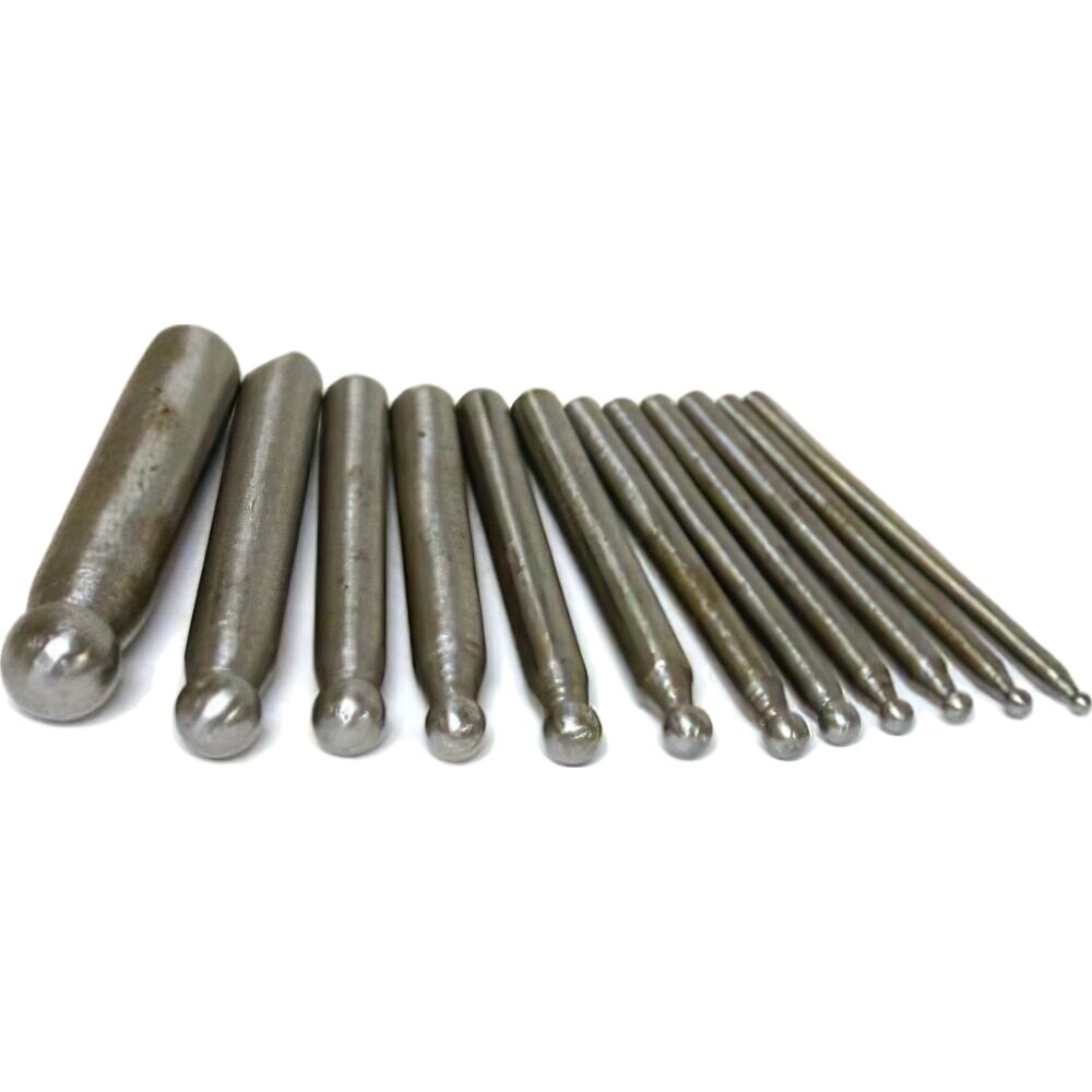 12 Dapping Punches Silversmith Staking Punch Tools New