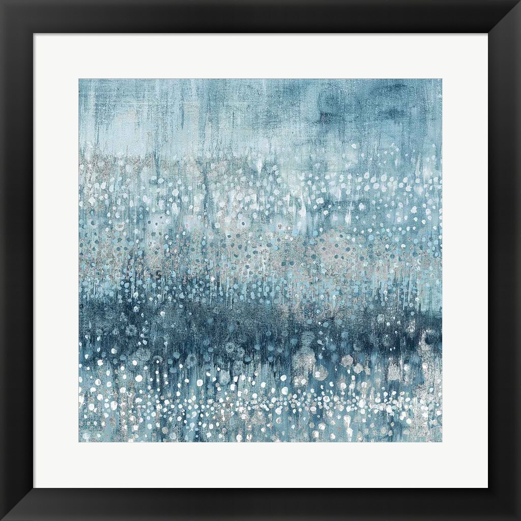 Rain Abstract IV Blue Silver by Danhui Nai 20