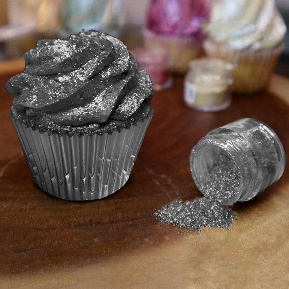 Raiders Football Black Shimmer &#x26; Silver Tinker Dust&#xAE; Glitter Set