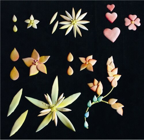 Mini Hearts 3-Dimensional Cake Stencil | C026 by Designer Stencils | Cake Decorating Tools |