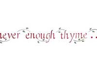 Never Enough Thyme Wall Stencil | 1363 by Designer Stencils | Word &#x26; Phrase Stencils | Reusable Art Craft Stencils for Painting on Walls, Canvas, Wood | Reusable Plastic Paint Stencil for Home Makeover | Easy to Use &#x26; Clean Art Stencil