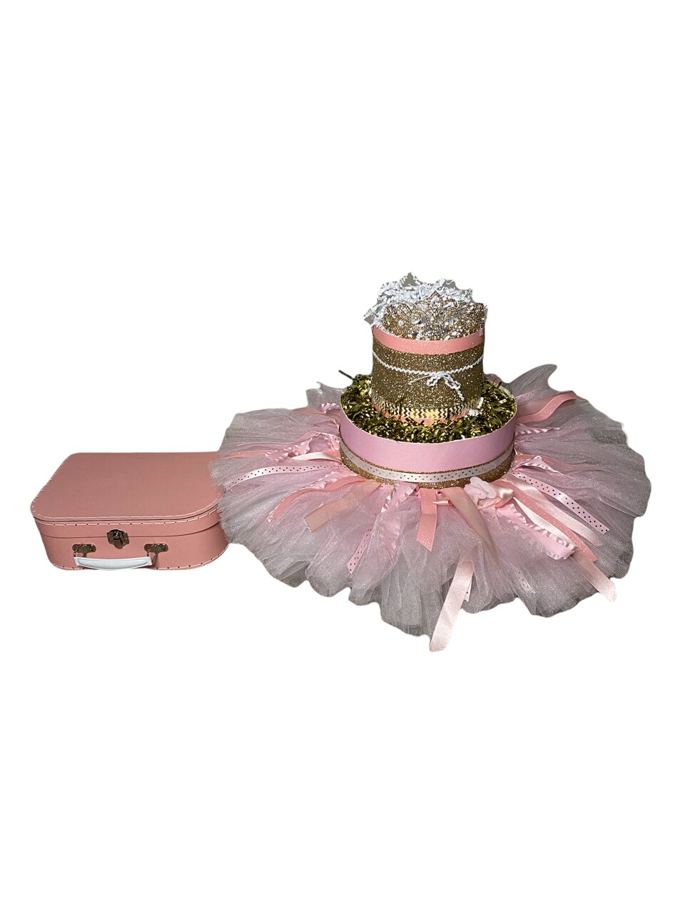 Baby Gift Set - Decorative Storage Box + Diaper Cake