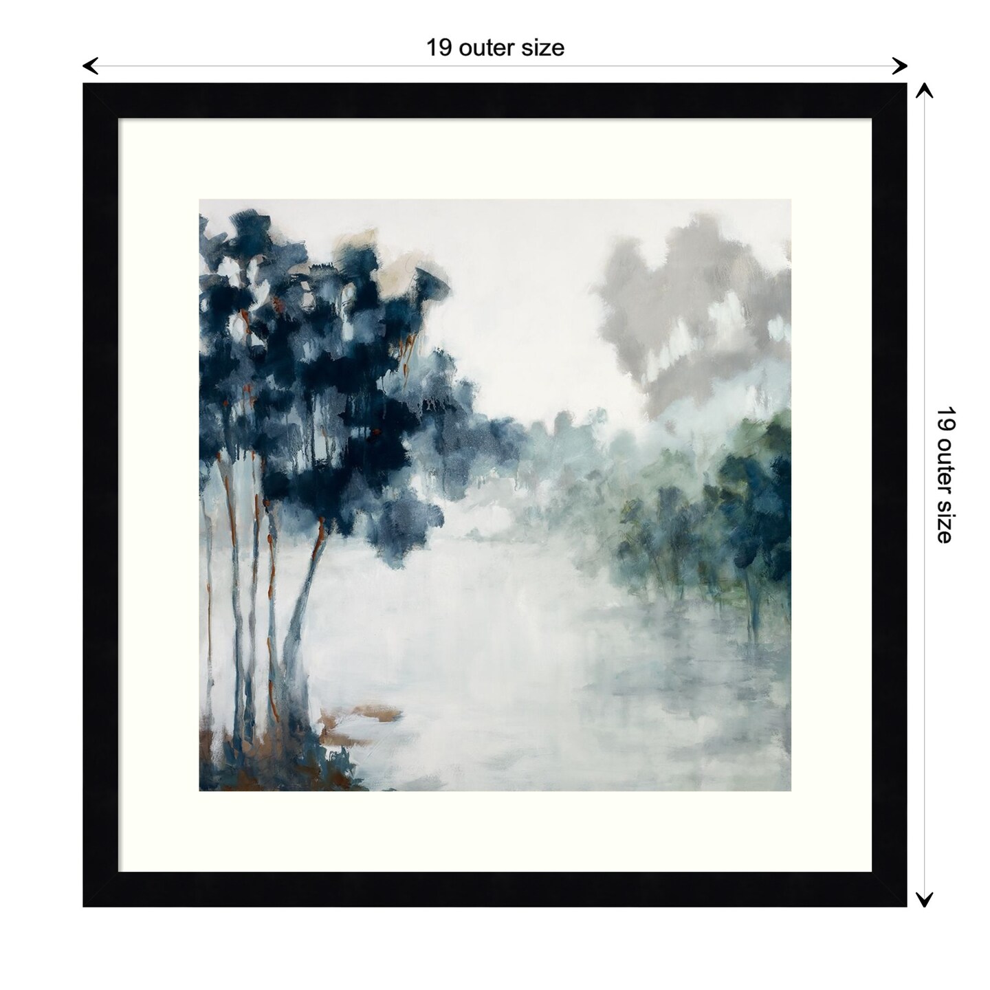 Soft Winter Light by Jacqueline Ellens Wood Framed Wall Art Print