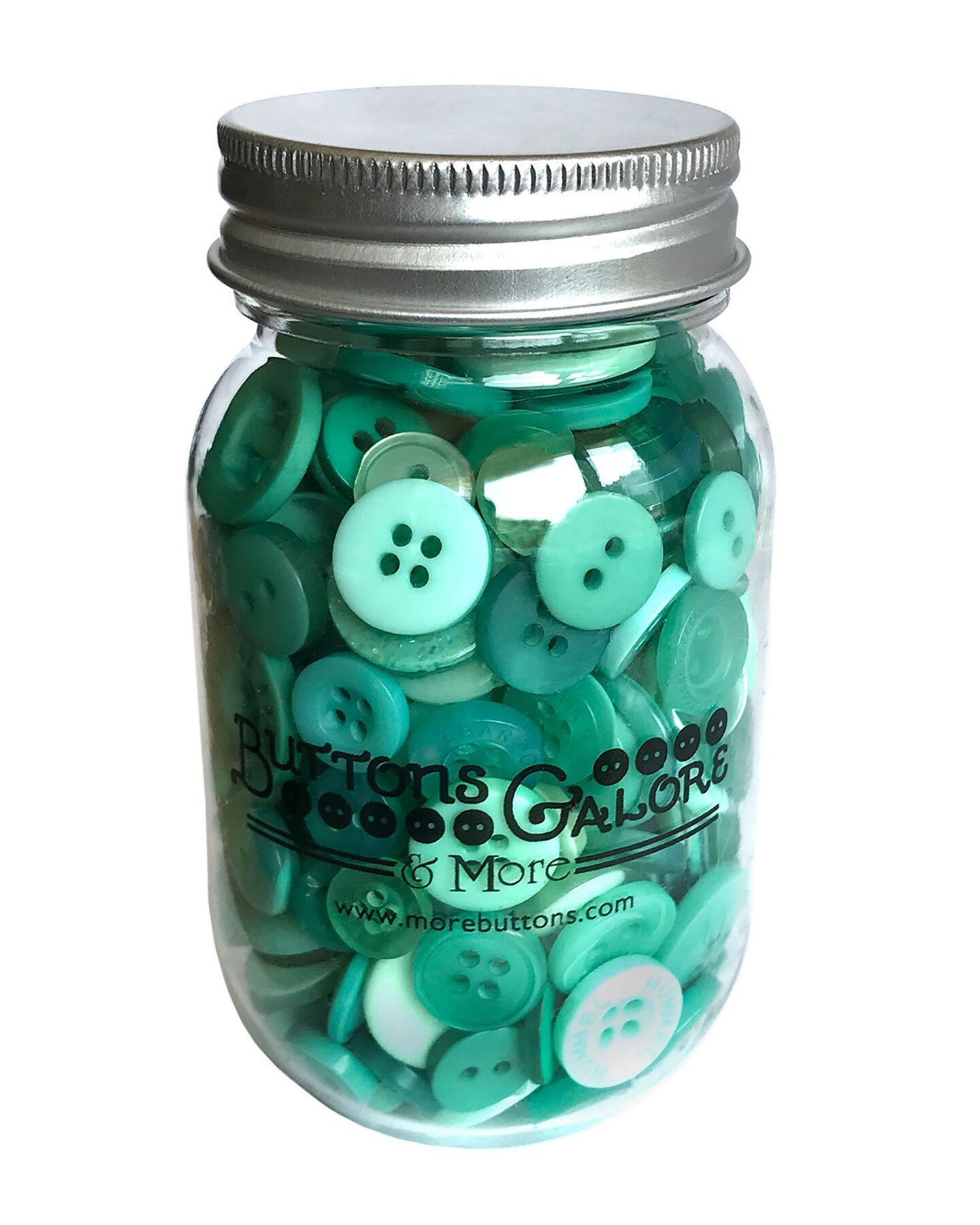 Buttons Galore Mason Jar Colorful Craft &#x26; Sewing Buttons
