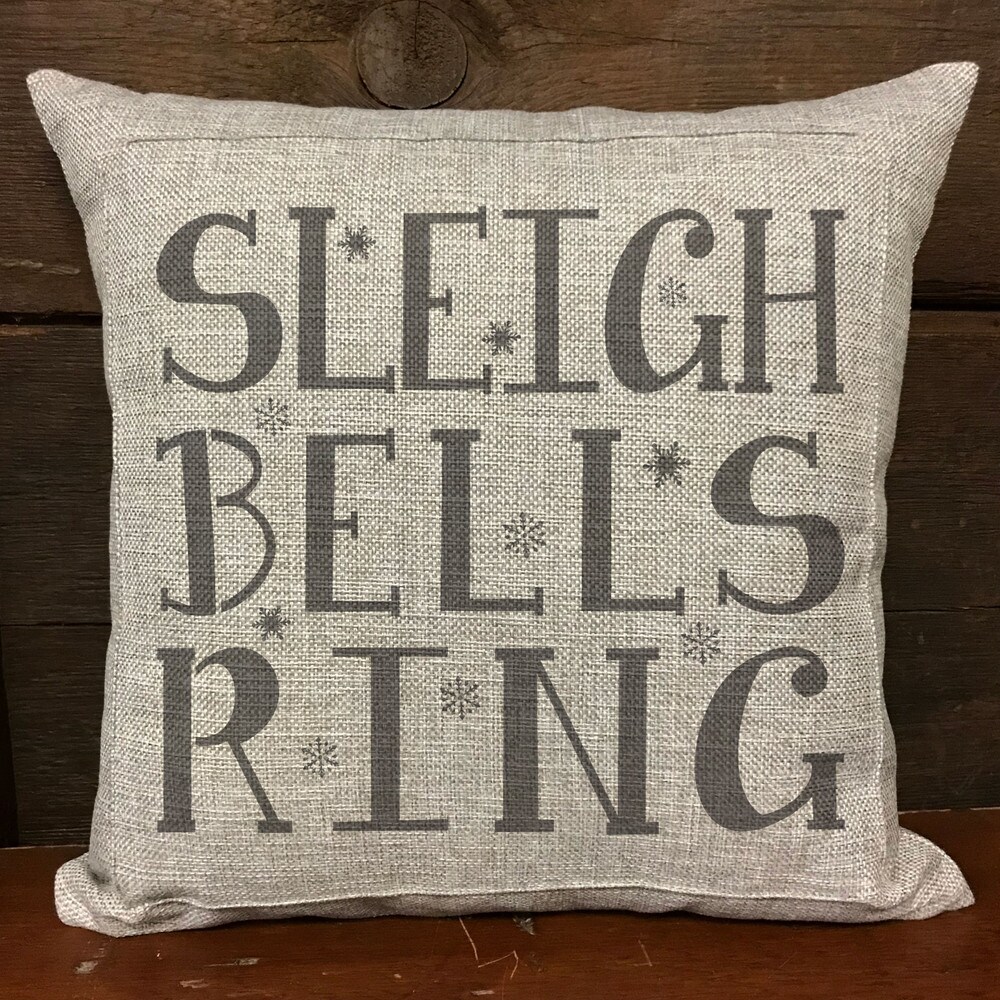 Sleigh Bells Ring Embossing 12 x 12 Stencil | FS093 by Designer Stencils | Word &#x26; Phrase Stencils | Reusable Stencils for Painting on Wood, Wall, Tile, Canvas, Paper, Fabric, Furniture, Floor | Reusable Stencil for Home Makeover | Easy to Use &#x26; Clean