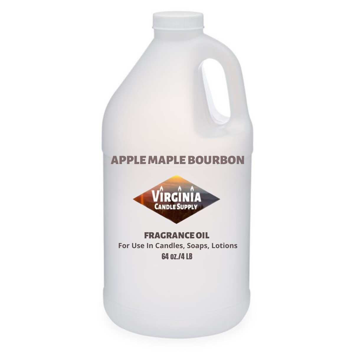 Apple Maple Bourbon Fragrance Oil (64 oz Jug) for Candle Making, Soap Making, Tart Making, Room Sprays, Lotions, Car Fresheners, Slime, Bath Bombs, Warmers…