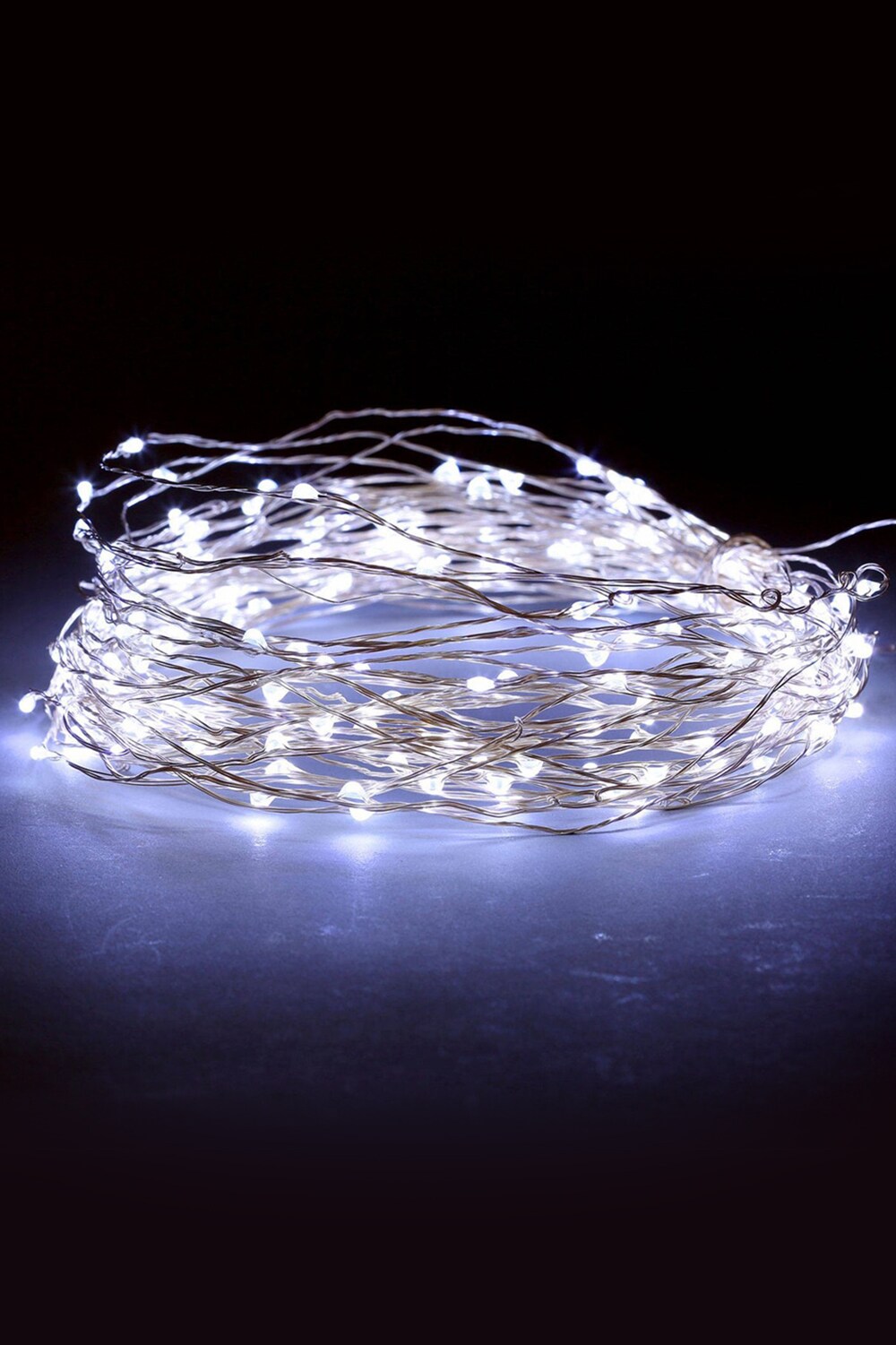 Perfect Holiday 200 LED Silver Copper Fairy Light Plug in