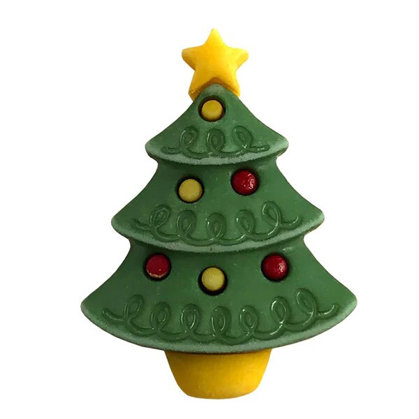 Buttons Galore and More 3D Bulk Buttons - Christmas Tree - 25 Buttons