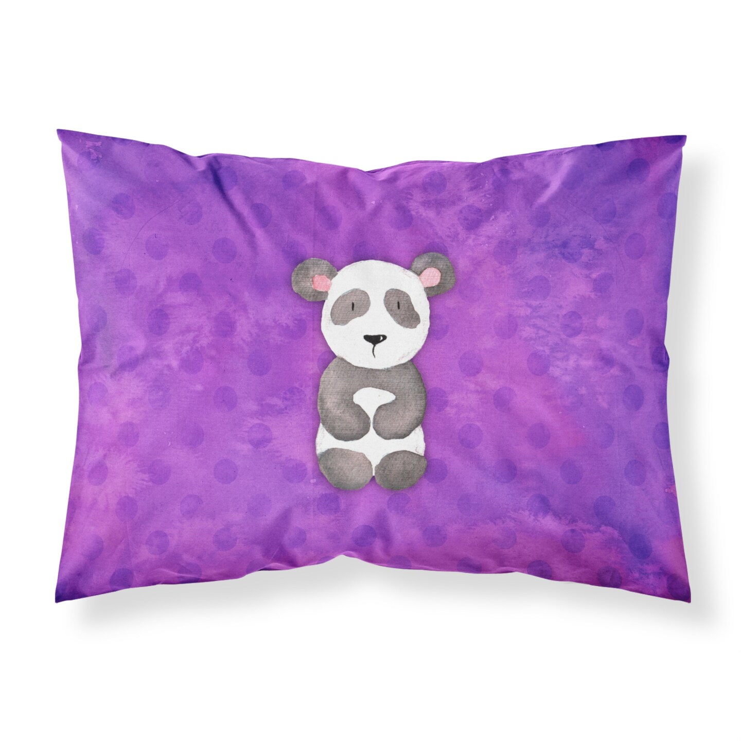 &#x22;Caroline&#x27;s Treasures Polkadot Panda Bear Watercolor Pillowcase, Standard, Multicolor&#x22;