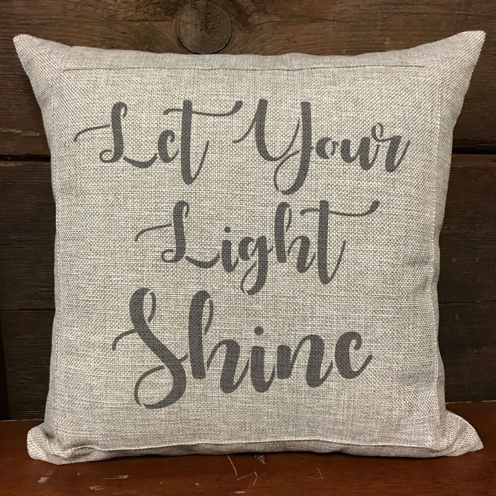 Let Your Light Shine Embossing 12 x 12 Stencil | FS030 by Designer Stencils | Word &#x26; Phrase Stencils | Reusable Stencils for Painting on Wood, Wall, Tile, Canvas, Paper, Fabric, Furniture, Floor | Reusable Stencil for Home Makeover