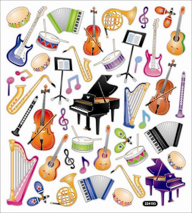 Musical Instruments Stickers
