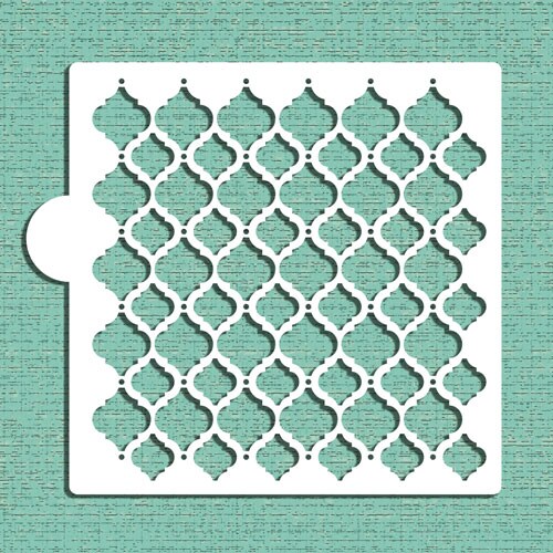 Turkish Intricate Pattern Cookie &#x26; Craft Stencil | CM099 by Designer Stencils | Cookie Decorating Tools | Baking Stencils for Royal Icing, Airbrush, Dusting Powder | Craft Stencils for Canvas, Paper, Wood | Reusable Food Grade Stencil
