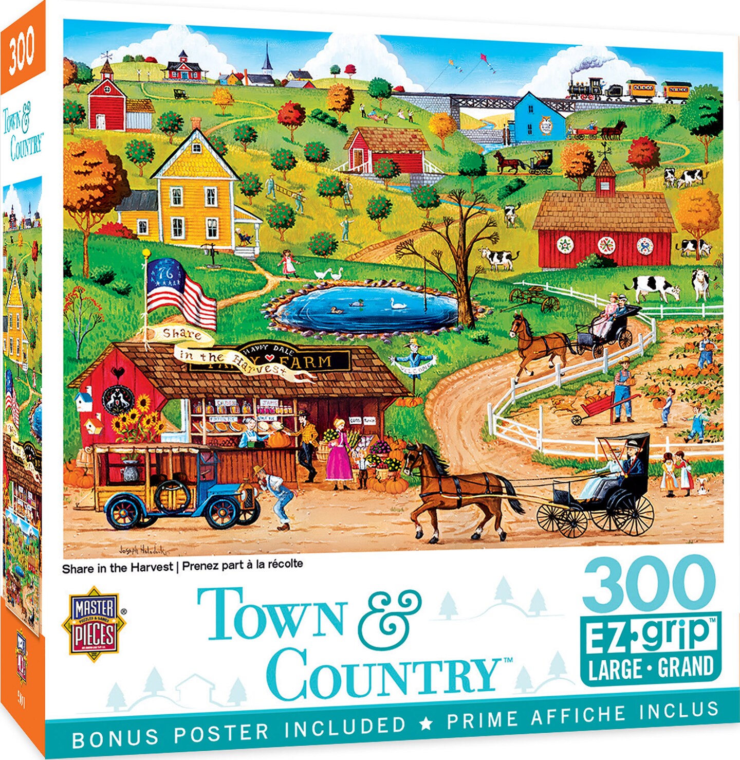 MasterPieces 300 Piece EZ Grip Jigsaw Puzzle - Share in the Harvest ...