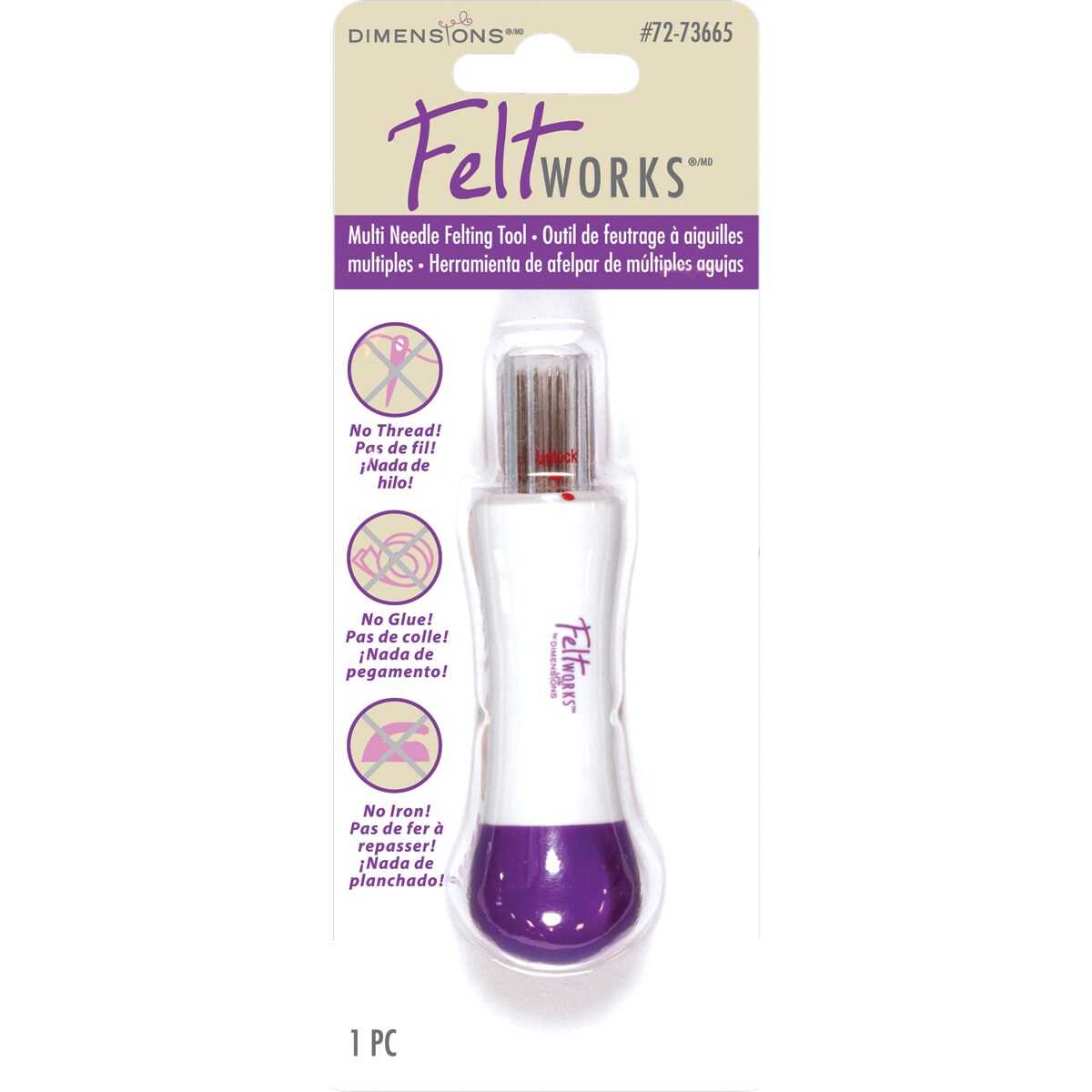 Dimensions Feltworks Multi Needle Felting Tool Stencils & Forms