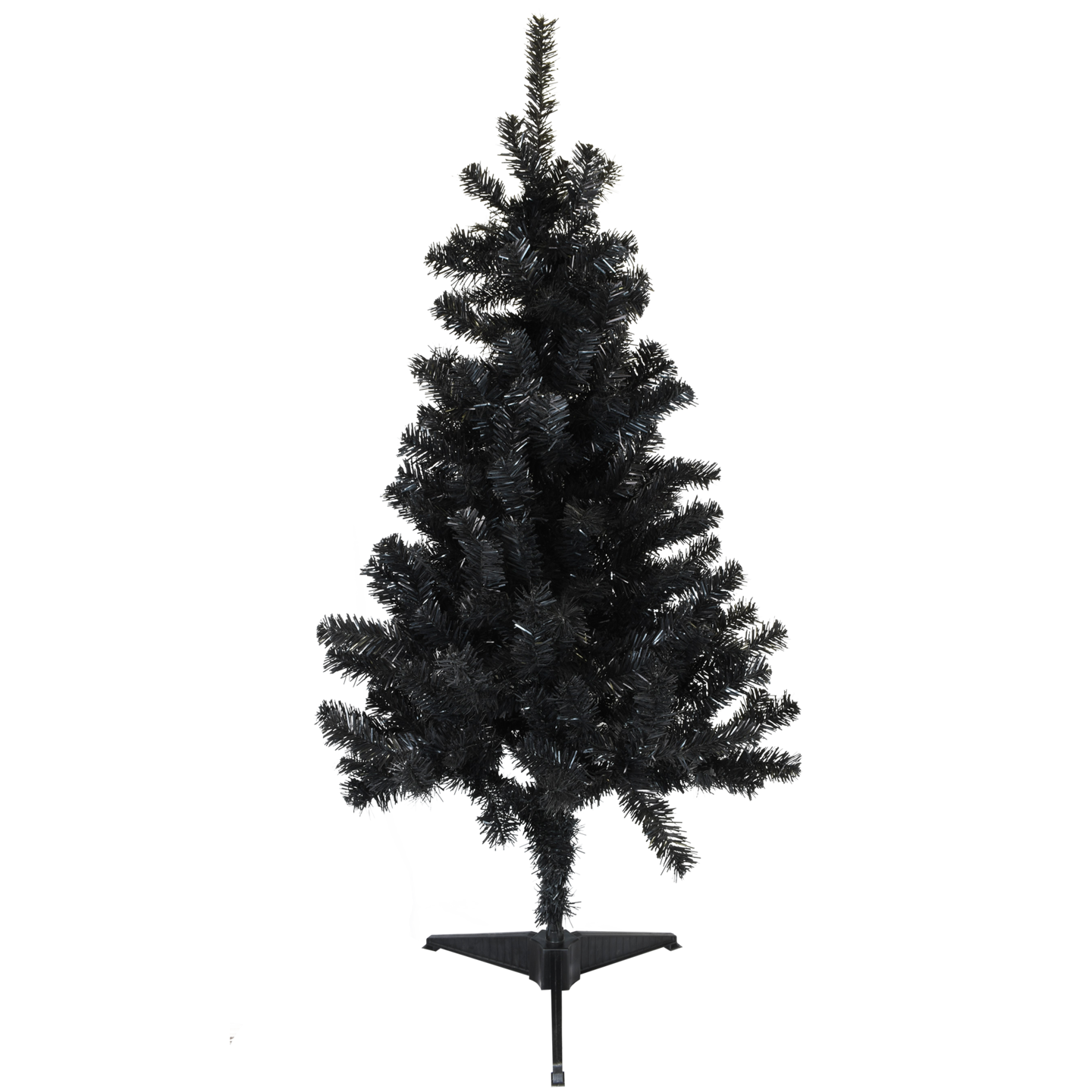 Black Halloween / Christmas Tree 4 Feet Tall Decoration