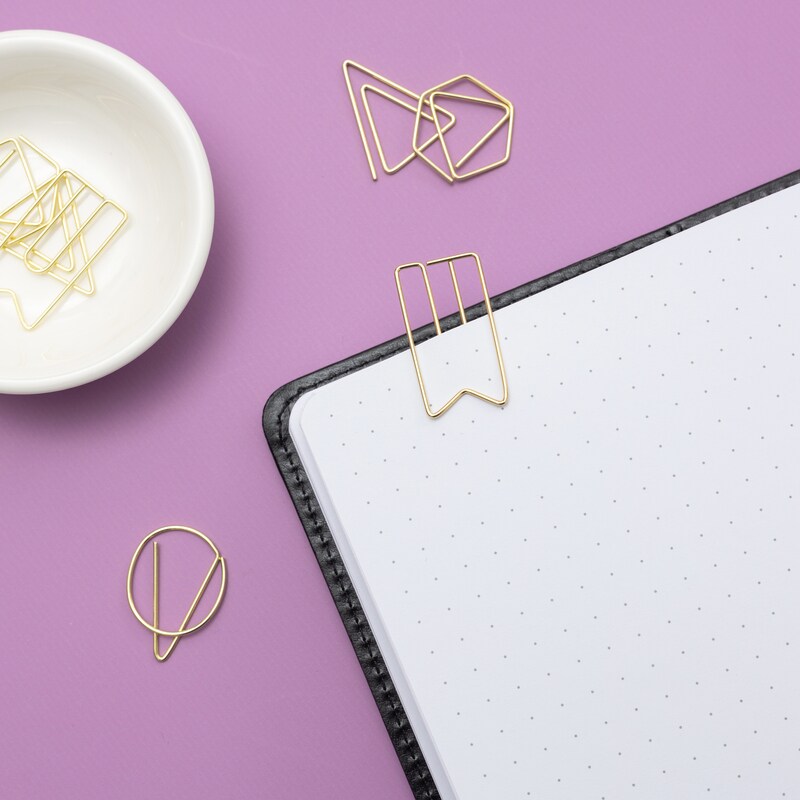 Point Planner Gold Shaped Paper Clips - American Crafts | Michaels