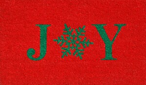 Snowflake Joy Doormat