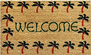 Pal Tree Border Welcome Doormat