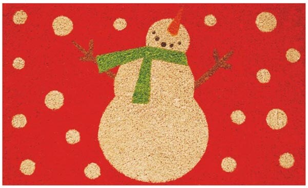 Holiday Snowman Doormat