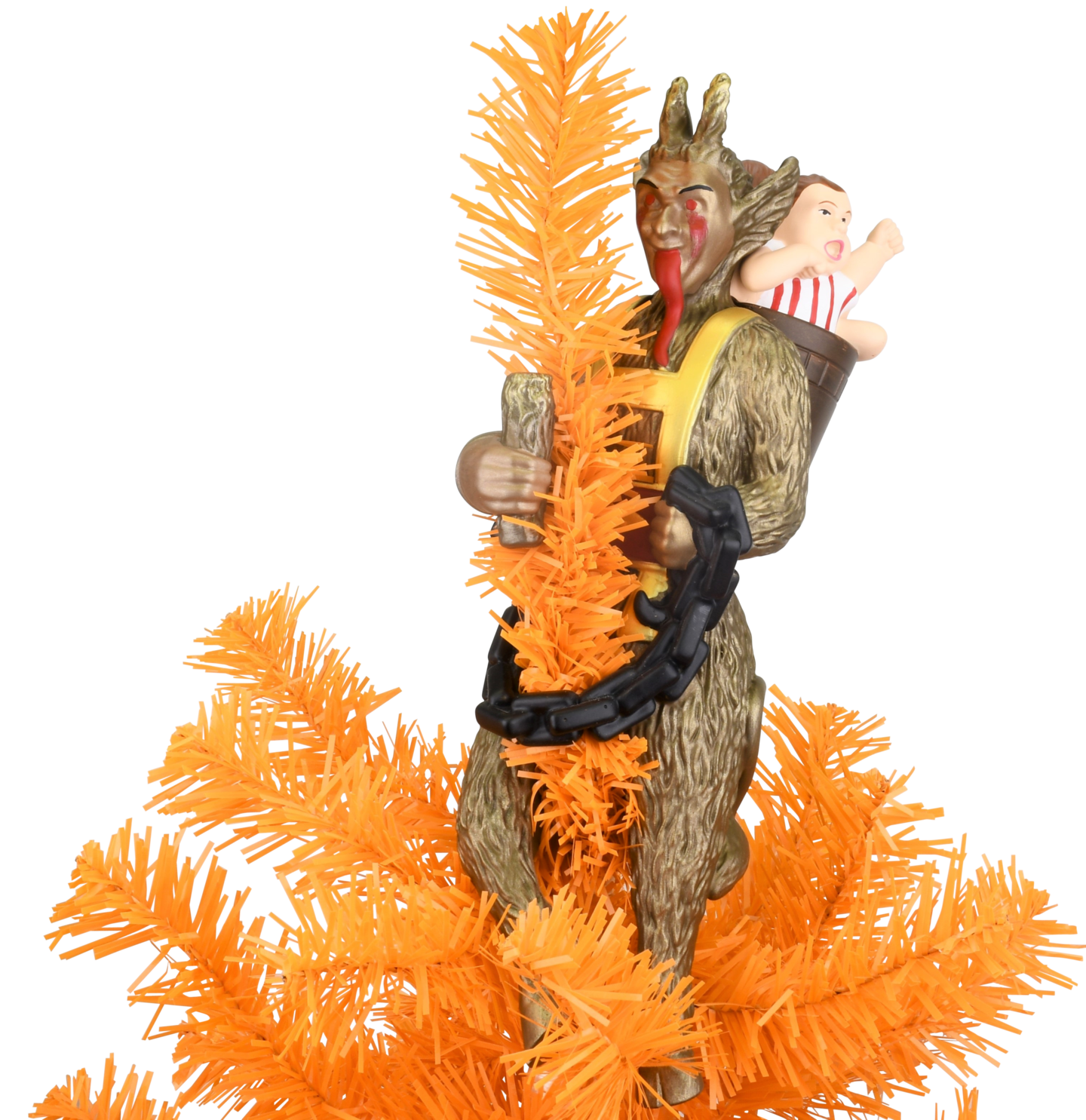 Creepy Krampus Tree Topper for Christmas or Halloween Trees - Large 10"