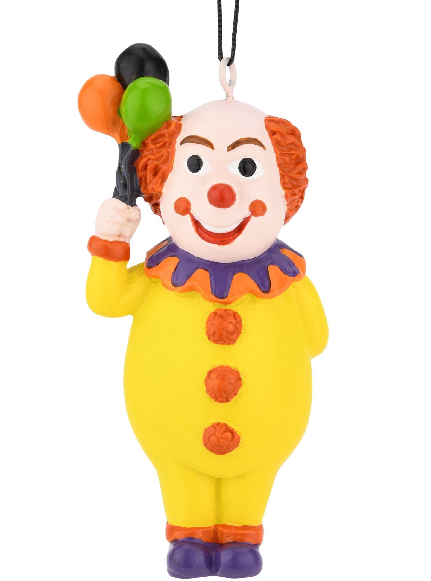 Creepy Clown Holding a Bloody Hatchet Halloween Ornament
