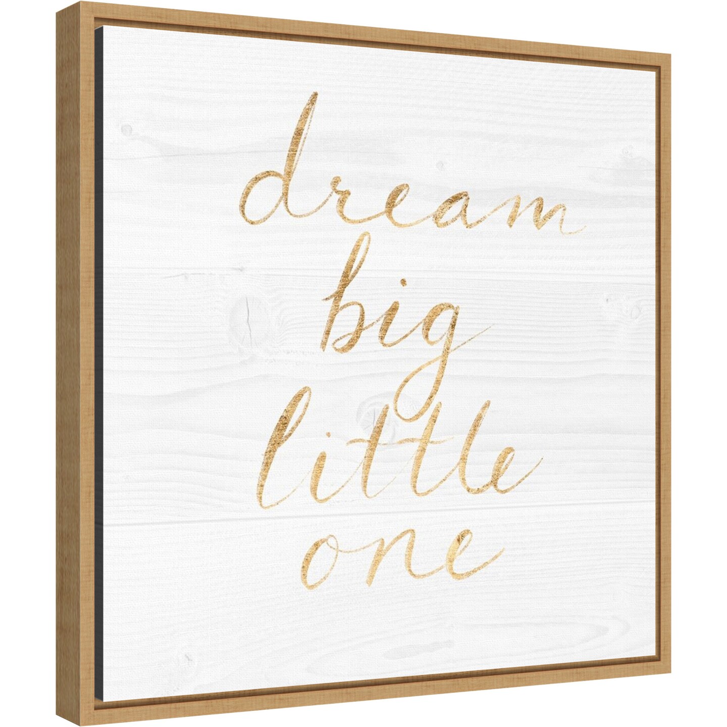 Sweet Dreams VIII by Victoria Borges 16-in. W x 16-in. H. Canvas Wall Art Print Framed in Natural