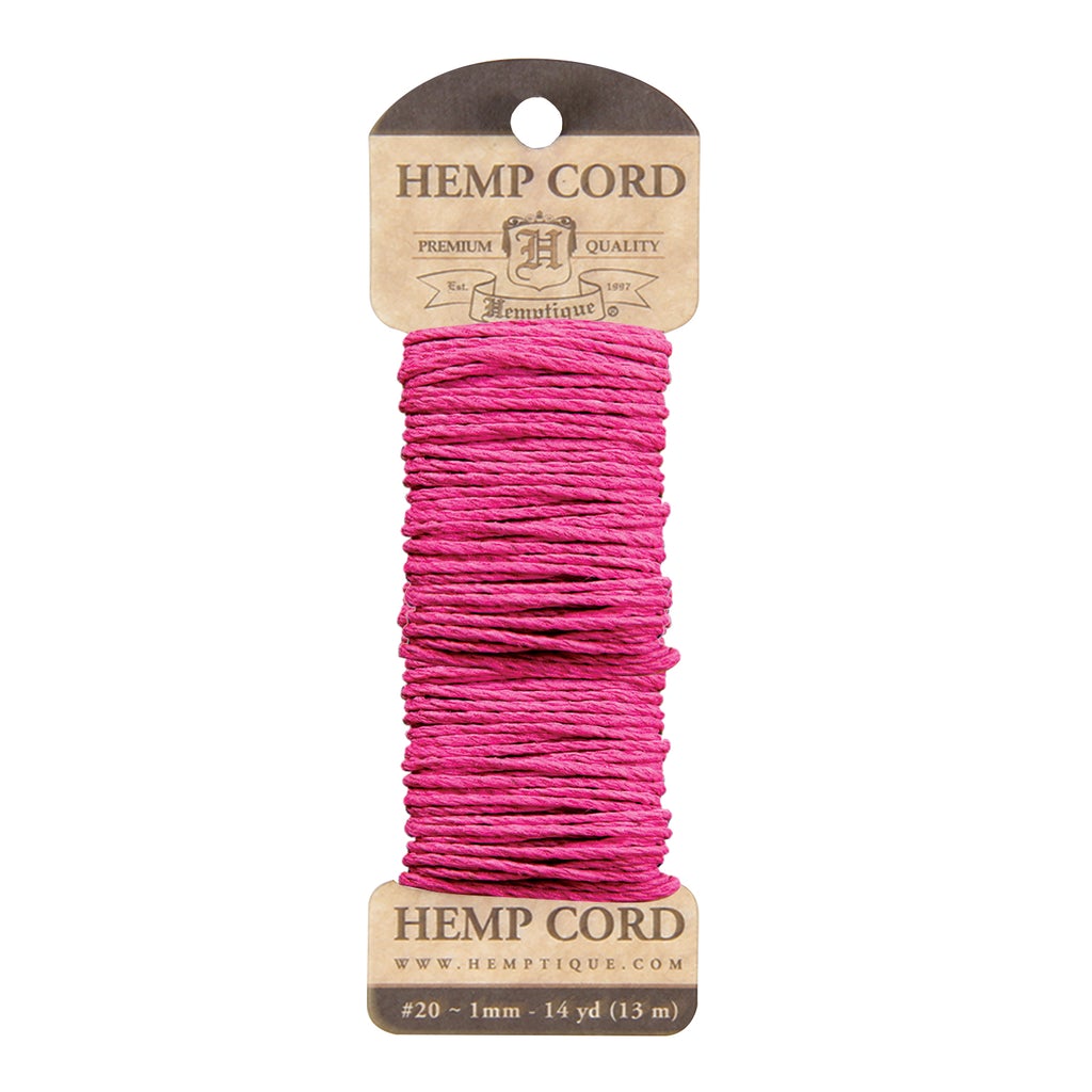 Hemptique 1mm Hemp Long Mini Cards Jewelry Bracelet Making Paper Crafting Scrapbooking Bookbinding Mixed Media Crocheting Macrame Gift Wrapping