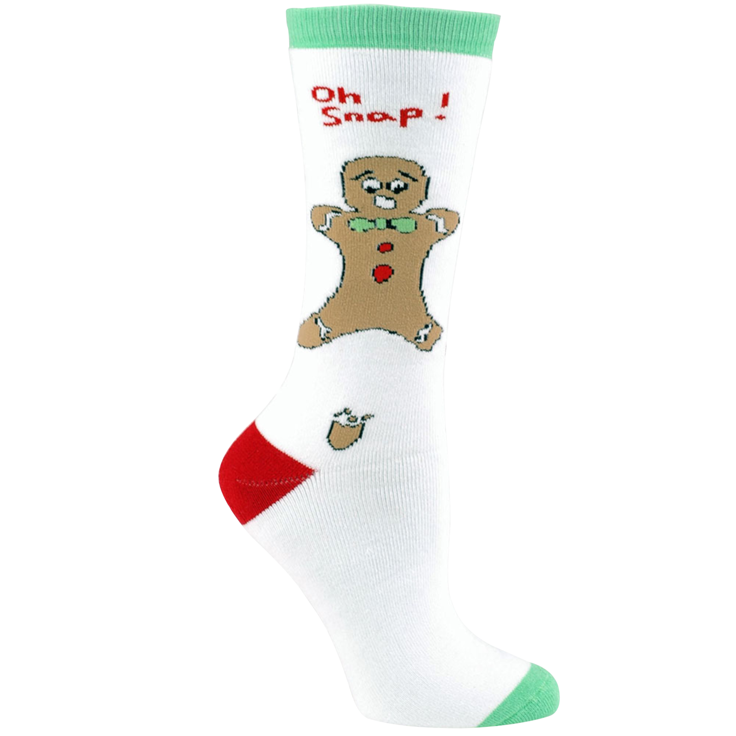 Unisex Adult - Oh Snap! Funny Gingerbread Man Christmas Socks