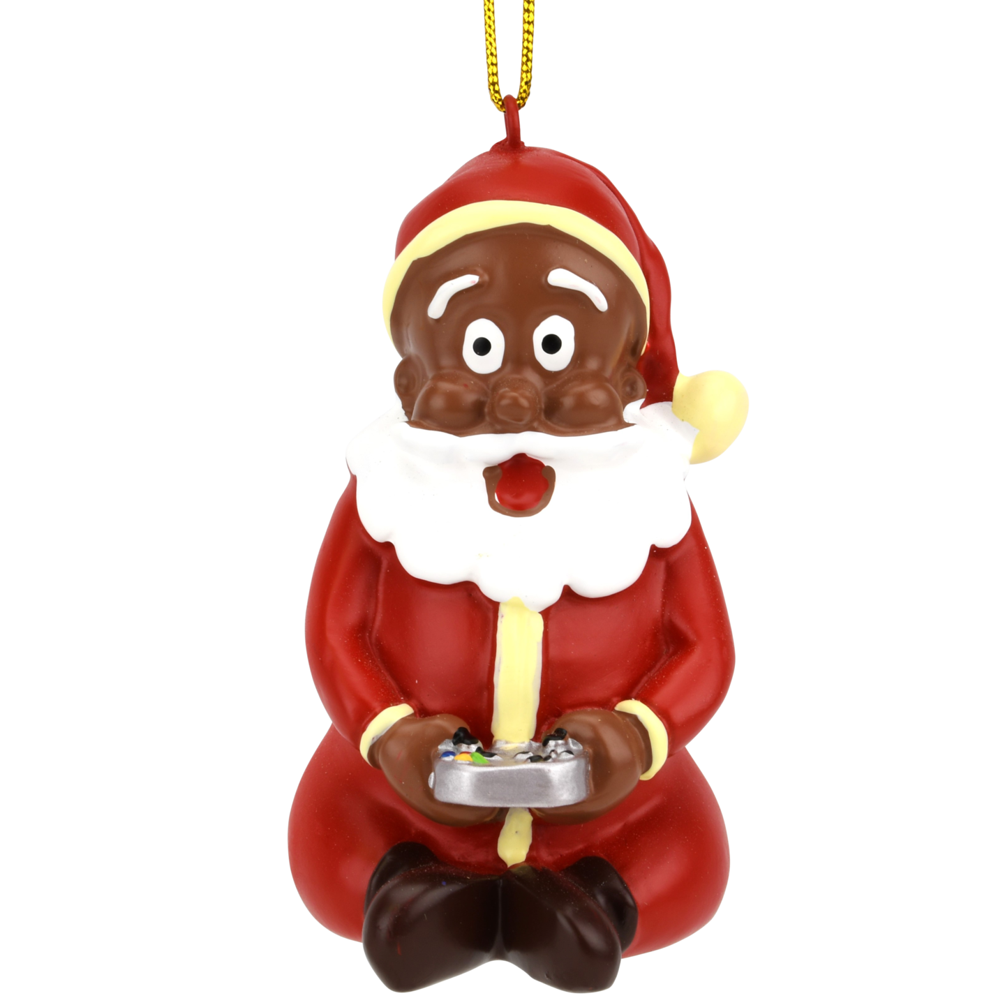 Tree Buddees Gamer Santa Claus Video Gaming Christmas Ornament - Dark Tone