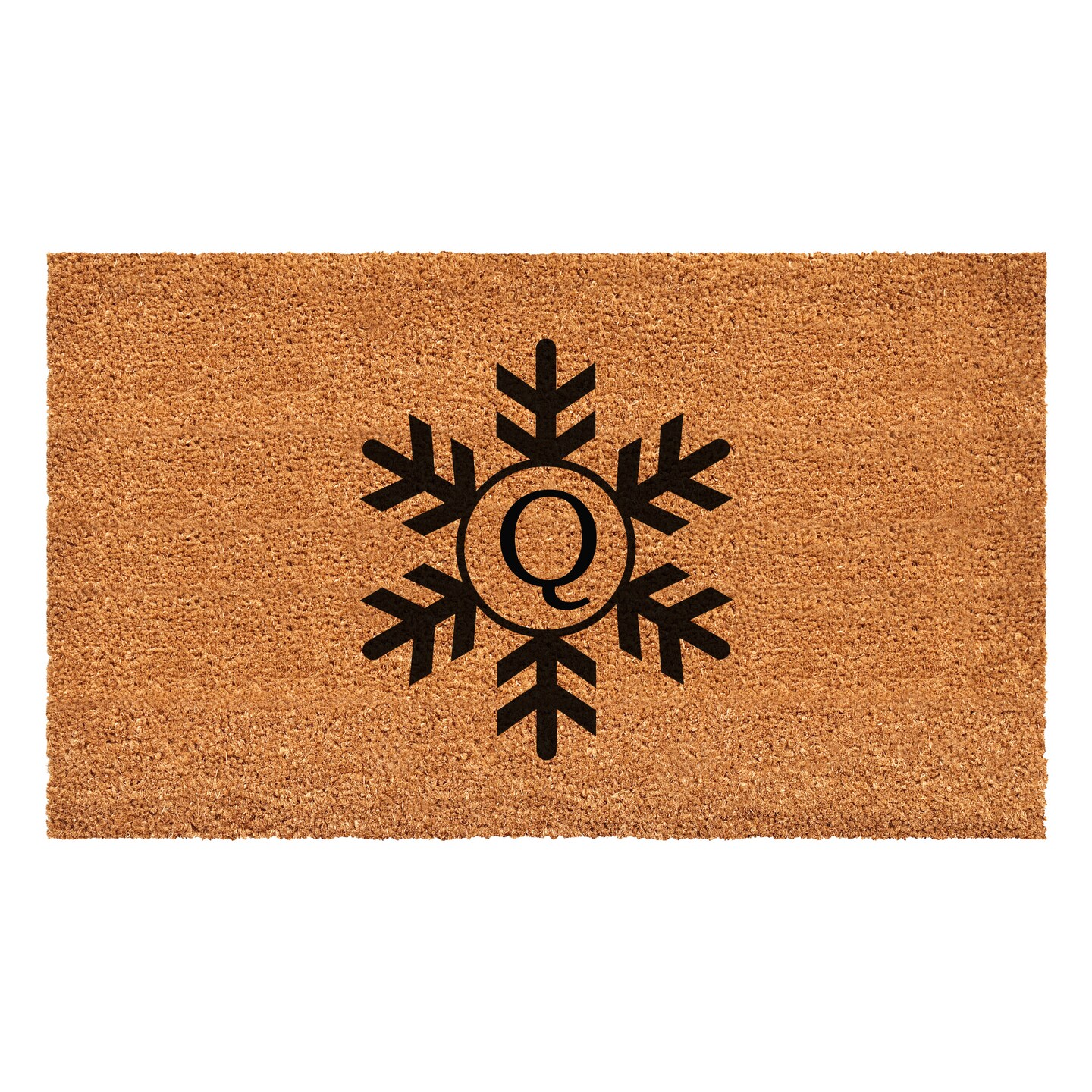 Snowflake Monogram Doormat