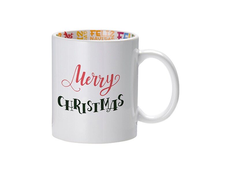 11oz Motto Mug Merry Christmas, Spanish (BD101-CMS) FL-13