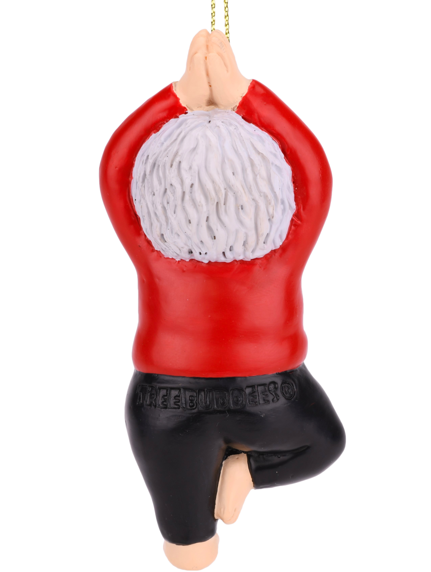 Mrs. Claus Tree Pose Yoga Christmas Ornament