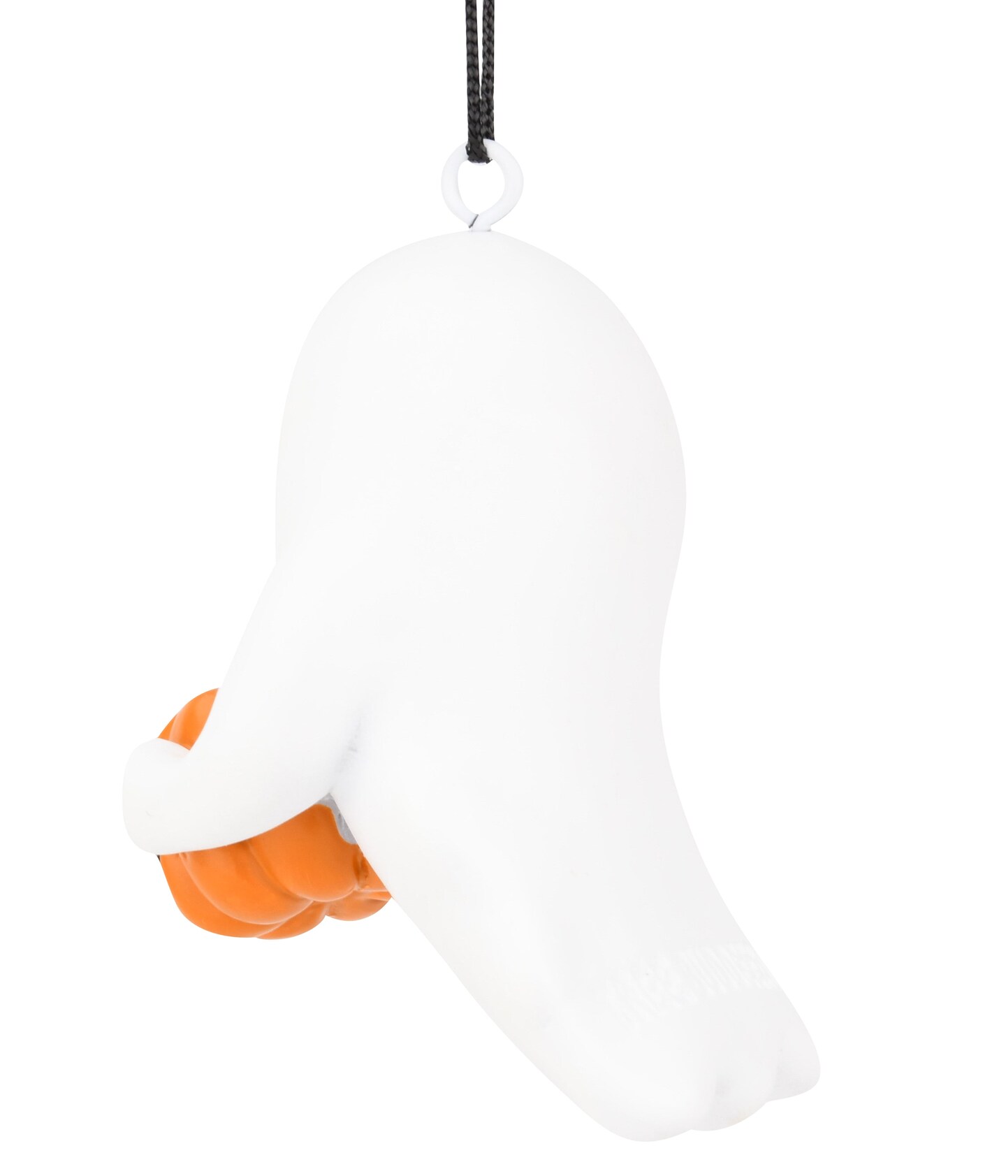 Cute Friendly Ghost with Pumpkin Halloween Ornament