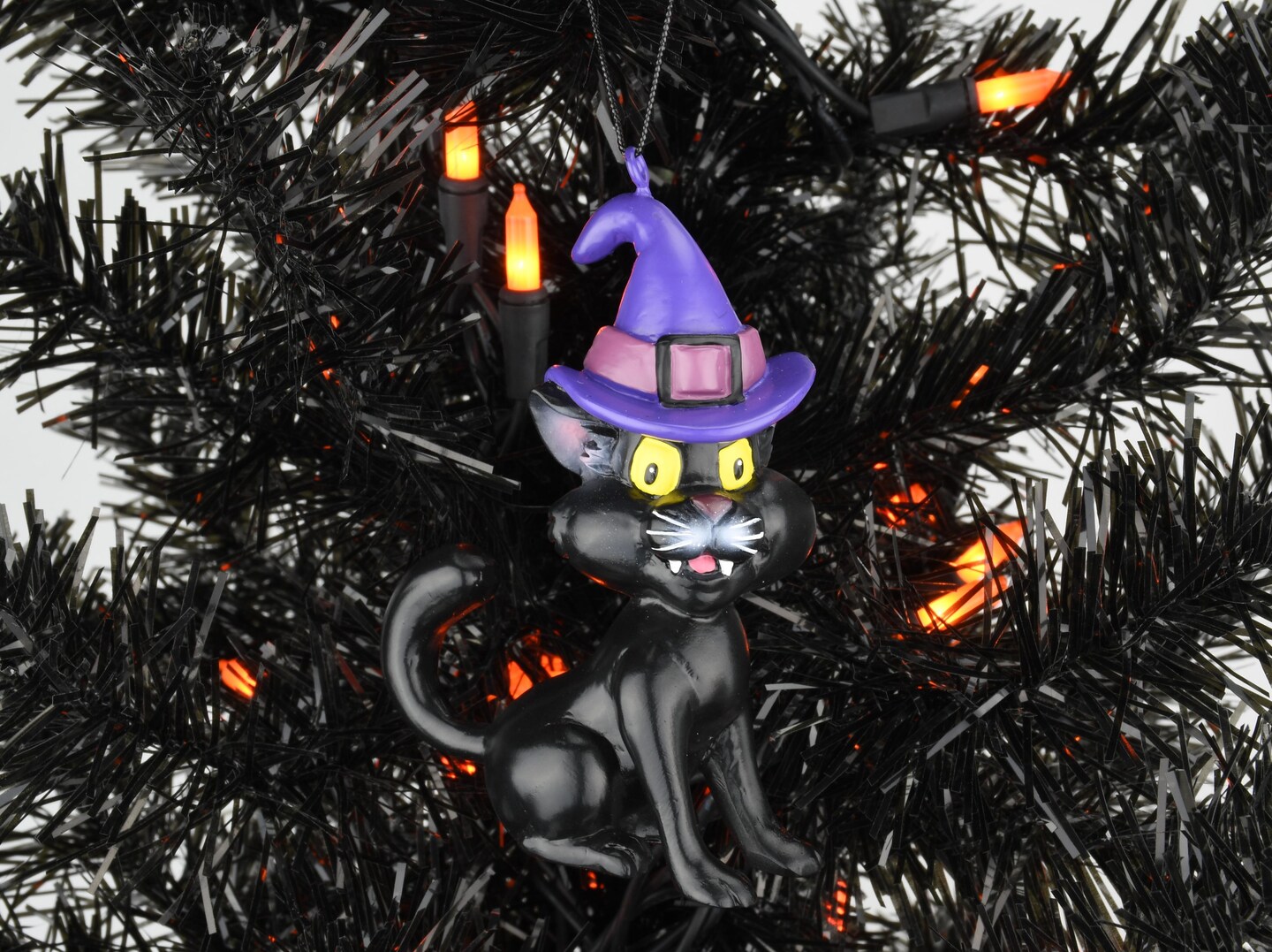 Black Cat Halloween Ornament