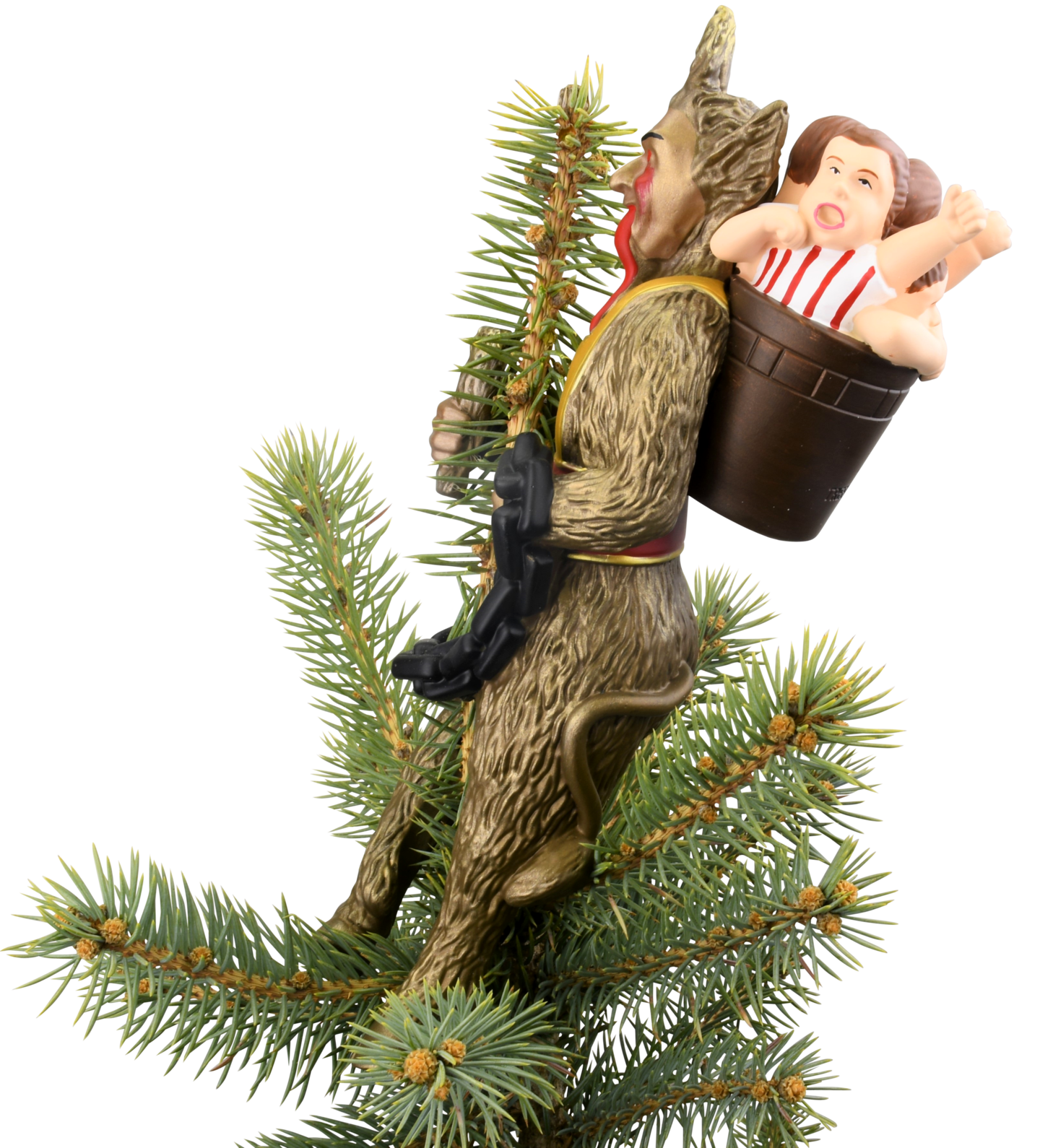 Creepy Krampus Tree Topper for Christmas or Halloween Trees - Large 10&#x22;