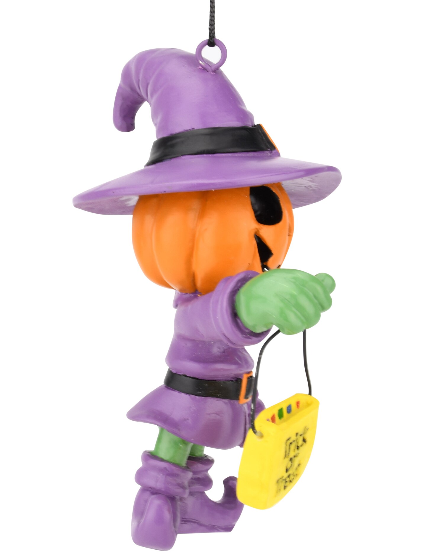 Trick or Treating Pumpkin Man Halloween Ornaments