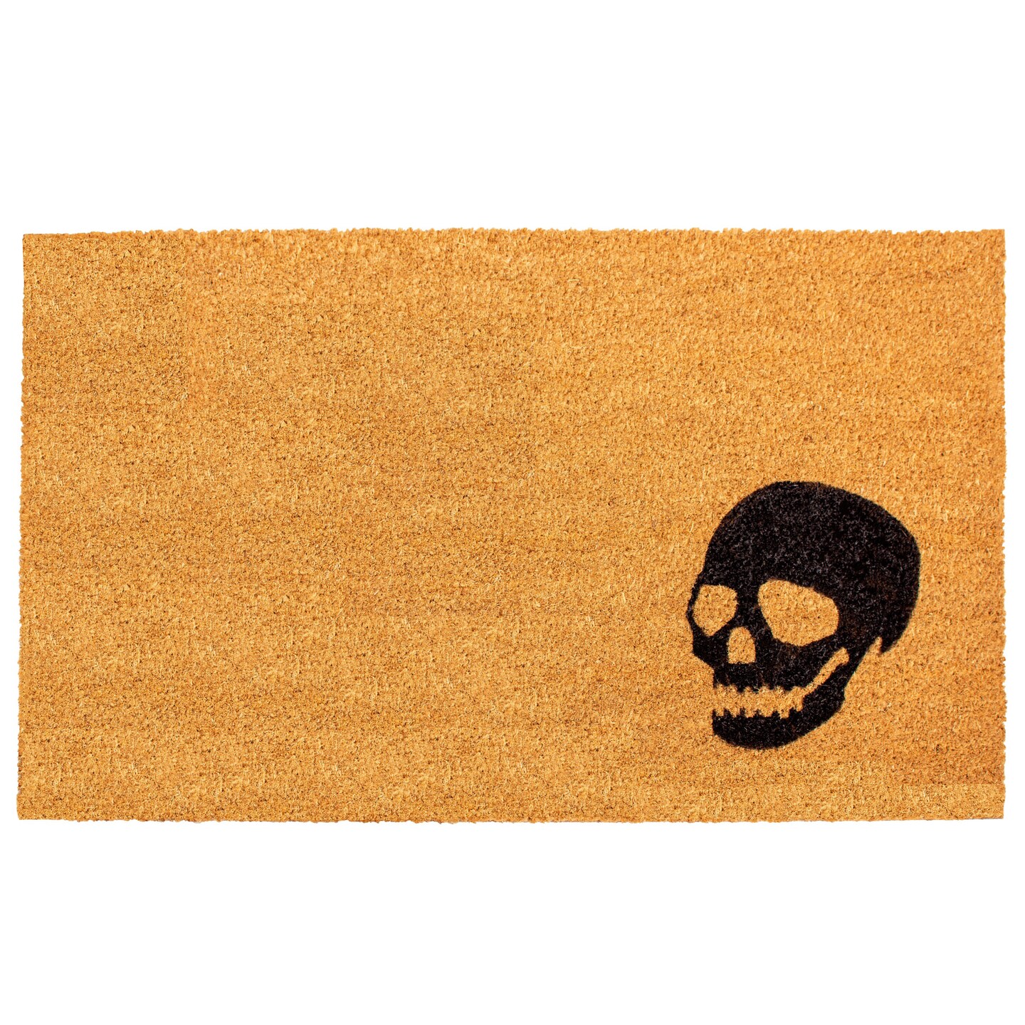 Black Skull Doormat