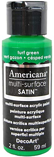 Deco-Art Americana Multi-Surface Satin Acrylic Paint 2oz-Turf Green 
