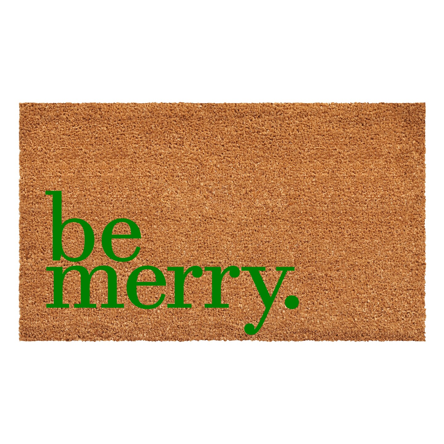 109261729 Be Merry Green Doormat
