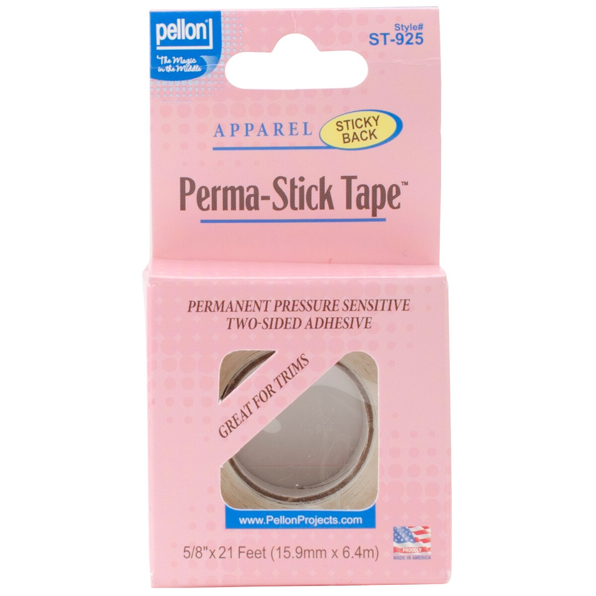 Pellon DoubleSided PermaStick Tape.625"X21' Stencils & Forms